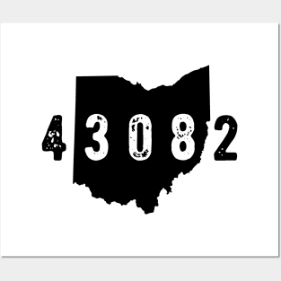 43082 zip code Columbus Ohio Galena Westerville Posters and Art